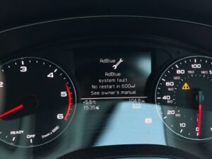 AdBlue грешка на таблото на дизелов автомобил
