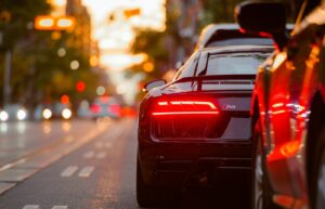 модерен автомобил към тема за Euro 7 емисии гуми спирачки и EV батерии